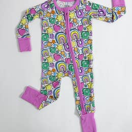 Lucky Charms Bamboo 2 Way Convertible Zip Romper