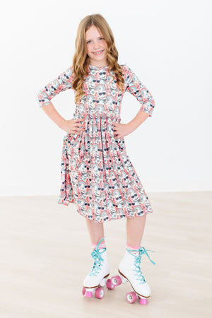 Let the Good Times Roll Pocket Twirl Dress