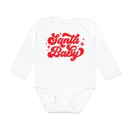 Santa Baby Christmas Long Sleeve Bodysuit - Holiday Baby