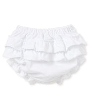 White Kissy Basics Ruffle Diaper Cover