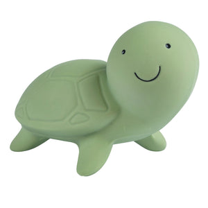 Turtle — Organic Natural Rubber Rattle, Teether & Bath Toy