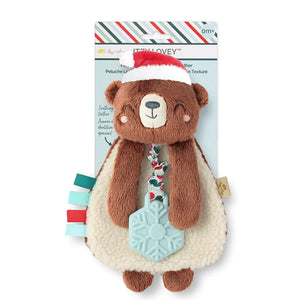 Holiday Bear plush + teether toy