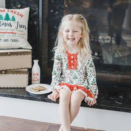 Holly Pattern- Lace Gown with Bloomers