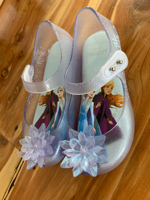 Mini Melissa Frozen Glass Glitter Shoes