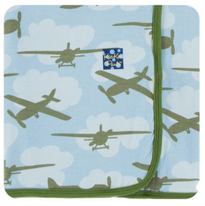 Print Swaddling Blanket- Pond Airplanes