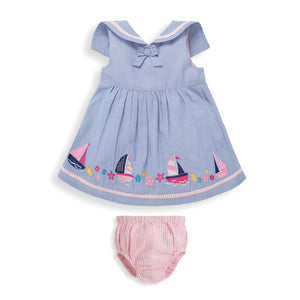 Nautical Dress with Bloomers