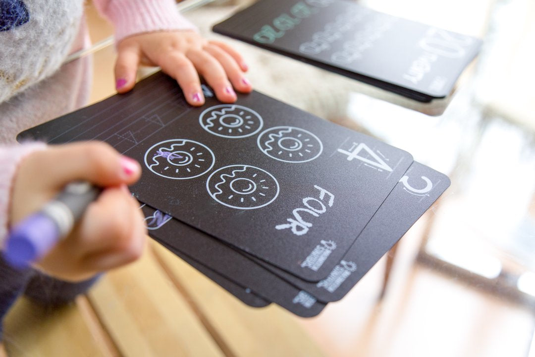 Chalkboard Numbers Flash Cards