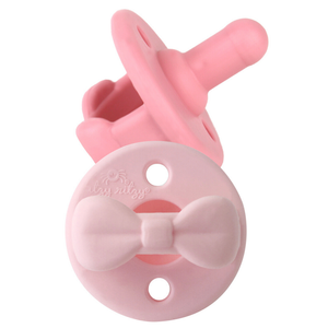 Pink Bows Pacifier Set