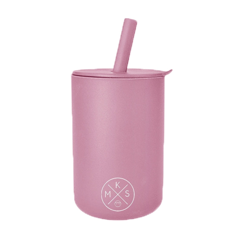 Silicone Kids Training Drinking Cup with Straw