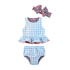 Red, White and Blue Reversible Swimsuit