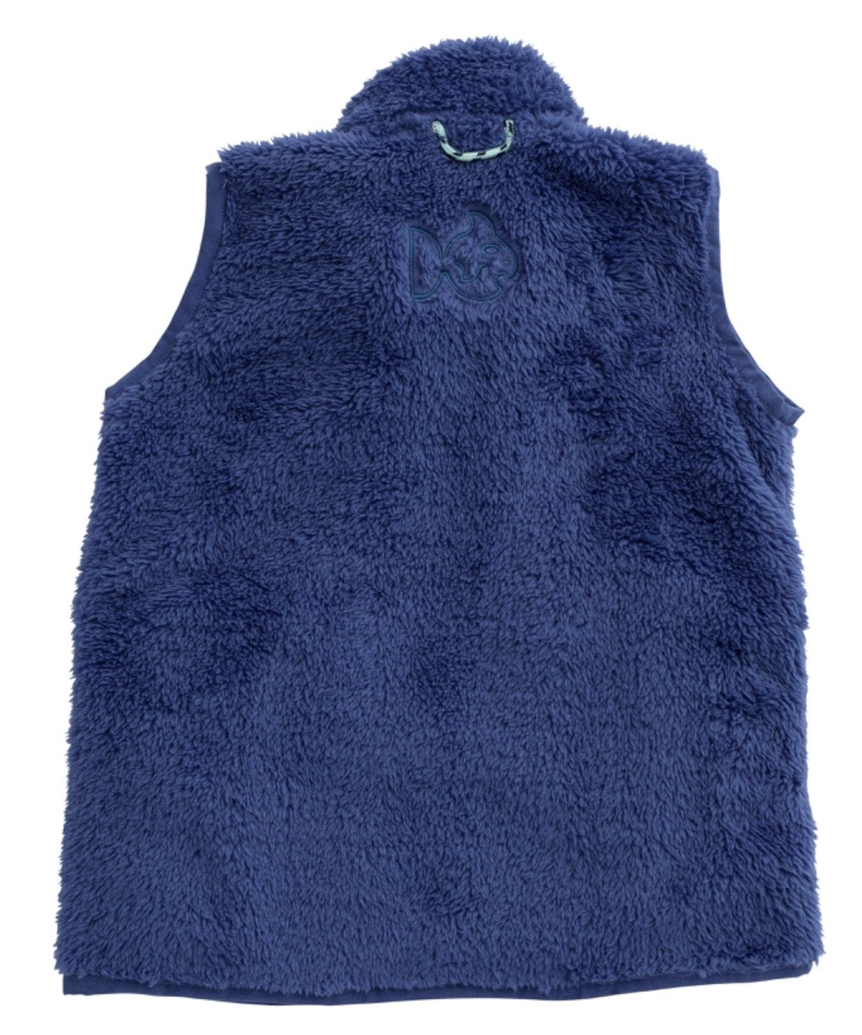 Solid Sherpa Vest in Sea Urchin Blue