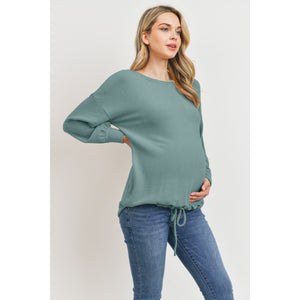Teal Brushed Maternity Tunic
