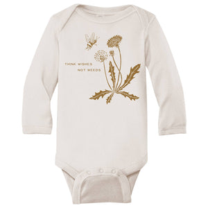 Wishes, Not Weeds Long Sleeve Bodysuit