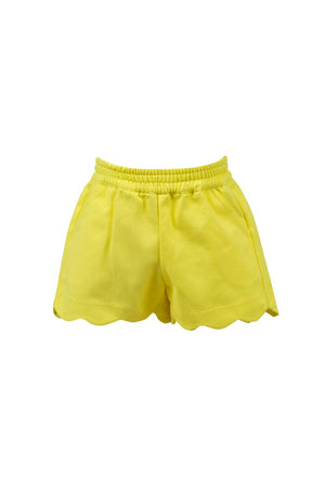 Susie Scallop Shorts Yellow